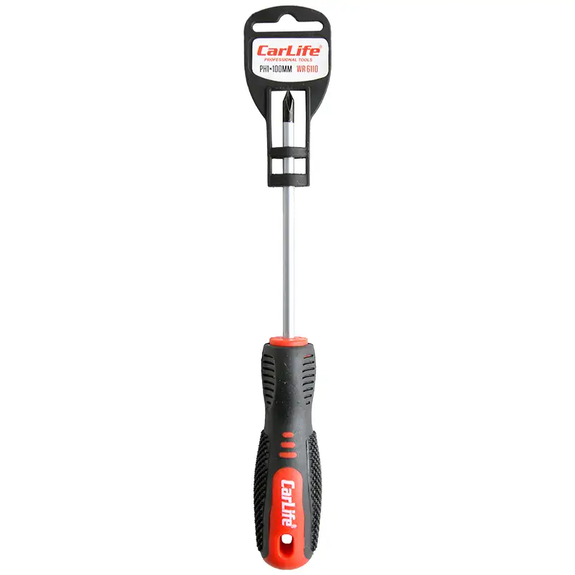 Викрутка хрестова CarLife WR6110 PH1x100mm, Cr-V 6150
