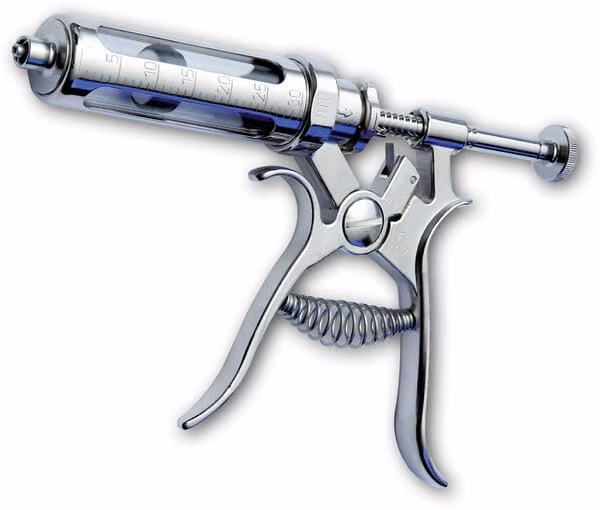 Шприц напівавтоматичний ROUX-REVOLVER® 30 мл Luer lock, доза: 1 мл - 5 мл