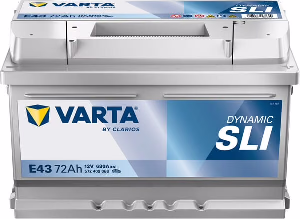 Акумулятор 12 В 72 А·год 680 А E43 VARTA Dynamic SLI