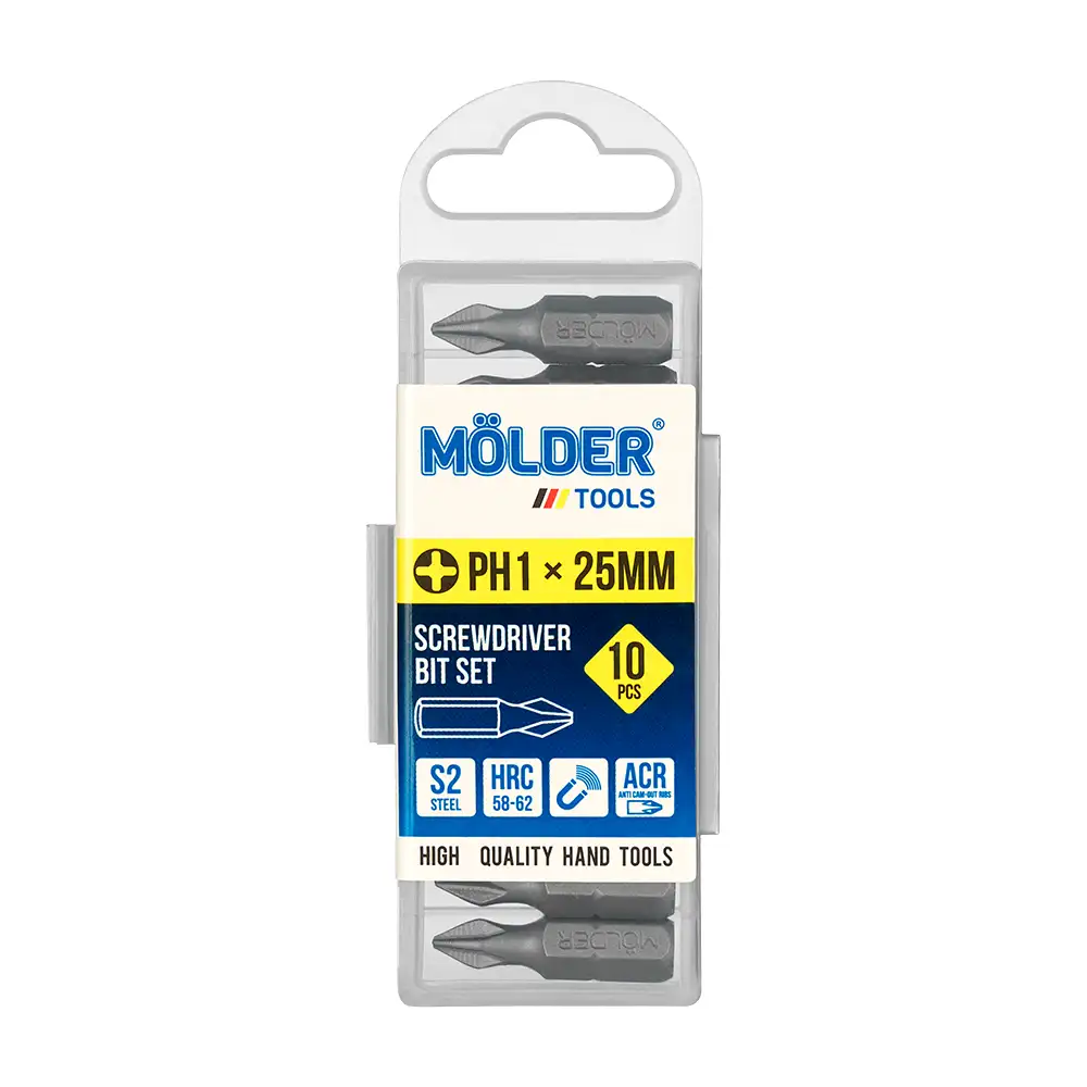 Набір біт Molder PH1x25мм 10шт MT7012510