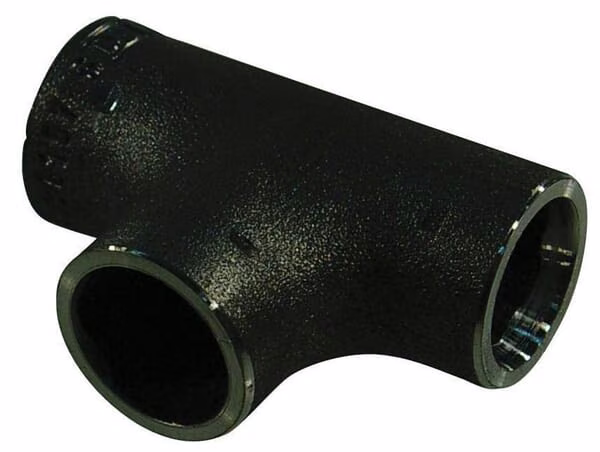 Приварний трійник, чорний, 1/2"