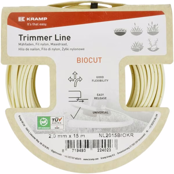 Волосінь тримерна кругла Kramp Biocut Starch NL2015BIOKR
