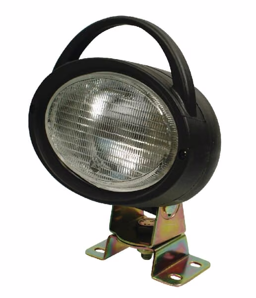 Робоча фара галогенна, овальна, 12V, прозора, накладна, 160x195mm, Ajba