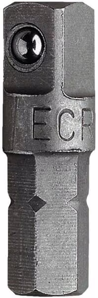 Перехідник торцевого ключа 1/4"x1/4" ECR
