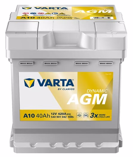 Акумулятор 12V 40Ah 420A A10 VARTA Dynamic AGM