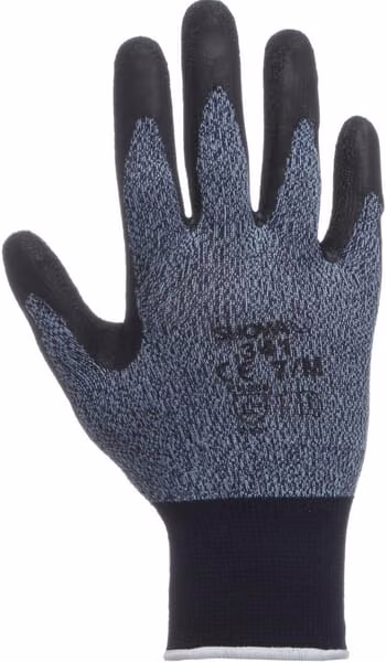 Робочі рукавиці синьо-сірі, нейлон/поліестер, 23cm, розмір 6/XS, OptiGrip by Showa