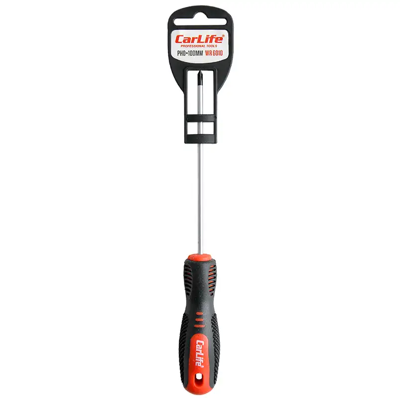 Викрутка хрестова CarLife WR6010 PH0x100mm, Cr-V 6150