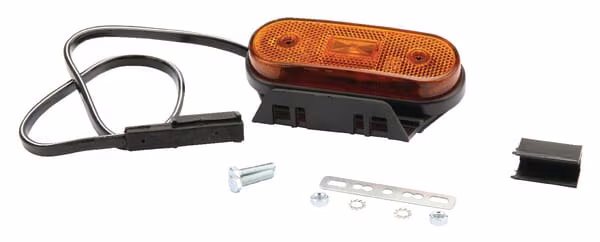 Габаритний ліхтар LED, прямокутний, 12/24V, оранжевий, на болтах, 119x35x46 мм 6SU11935GLB50