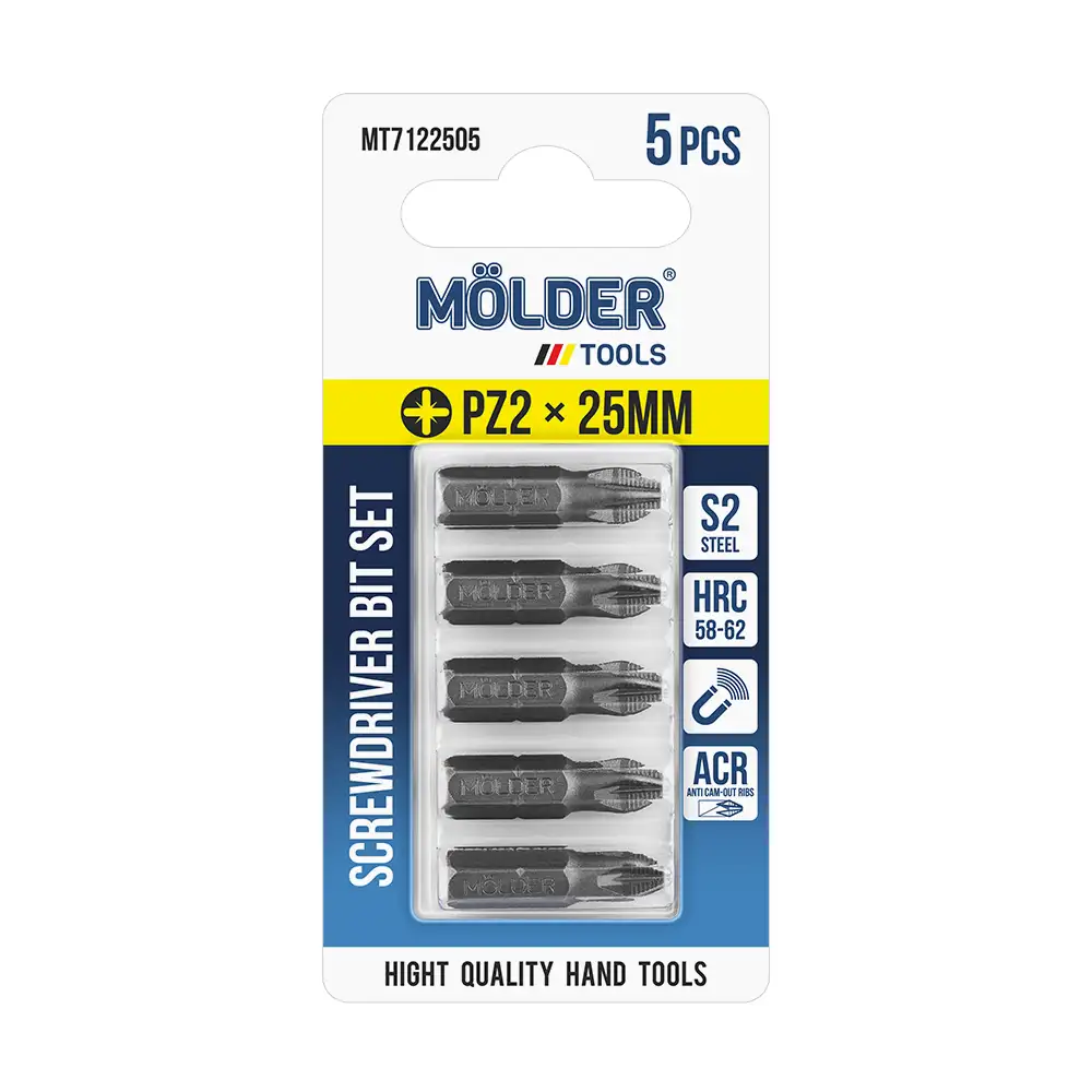 Набір біт Molder PZ2x25мм 5шт MT7122505