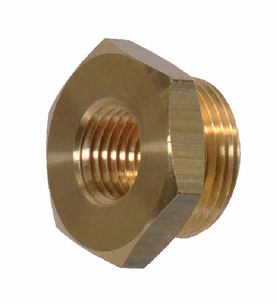 Латунний перехідник внутр./зовн. M14x1.5-M22x1.5 I00086