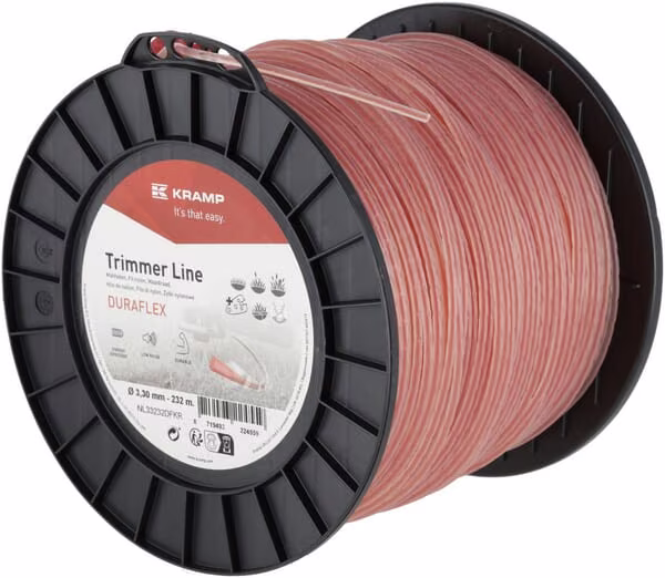 Волосінь тримерна Ø3,3x232 м, Kramp DuraFlex NL33232DFKR