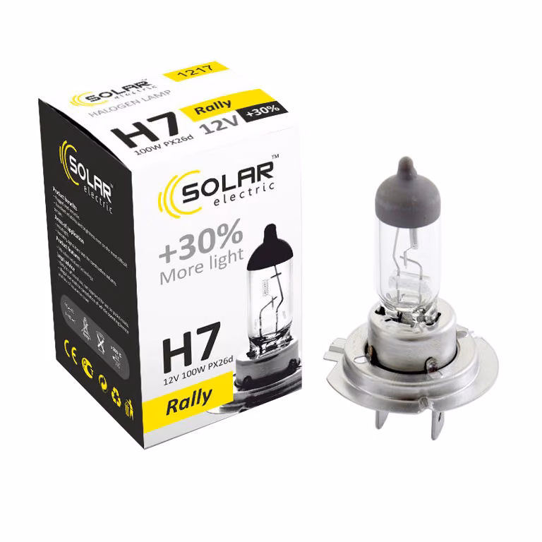 Галогенова лампа SOLAR H7 12V 100W PX26d Starlight +30%