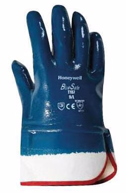 Робочі рукавички синьо-білі бавовна / тканина розміром 9 / л Bluesafe від Honeywell
