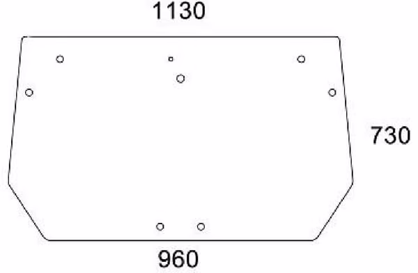 Заднє скло 00154272010N
