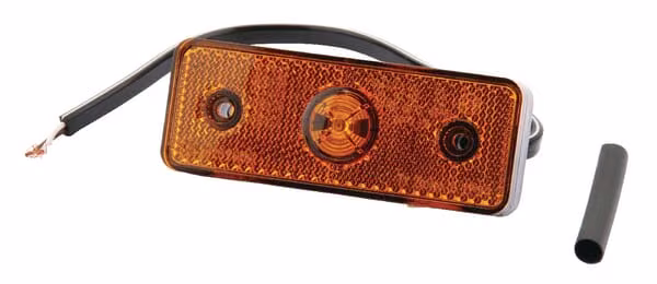 Габаритний ліхтар LED, прямокутний, 12/24V, оранжевий, на болтах, 104x32x40 мм 6SU10432GL