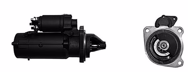 Стартер 12В, 4,2кВт, 9 зубів, CW, з редуктором, Mahle