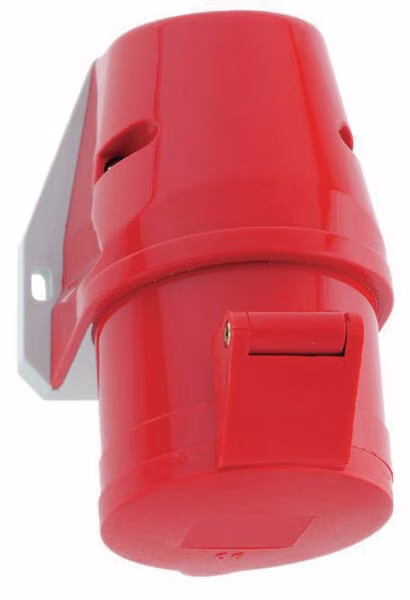 Настінна розетка CEE 16А 5P 400В IP44 QC 90x87