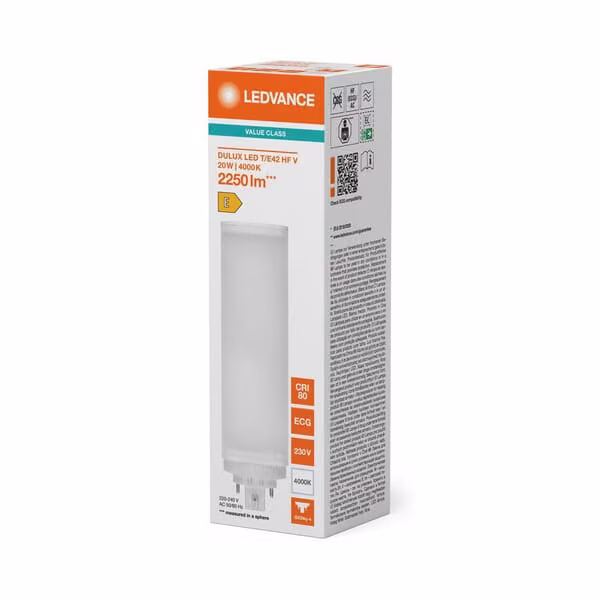 Лампа LED 20Вт GX24Q-4 DTELED42840G3
