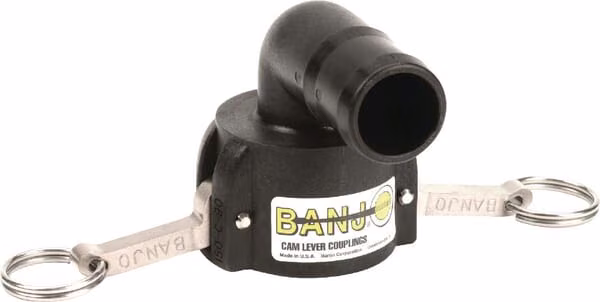 Camlock 2" внутрішній x 2" наконечник шланга 90° Банджо