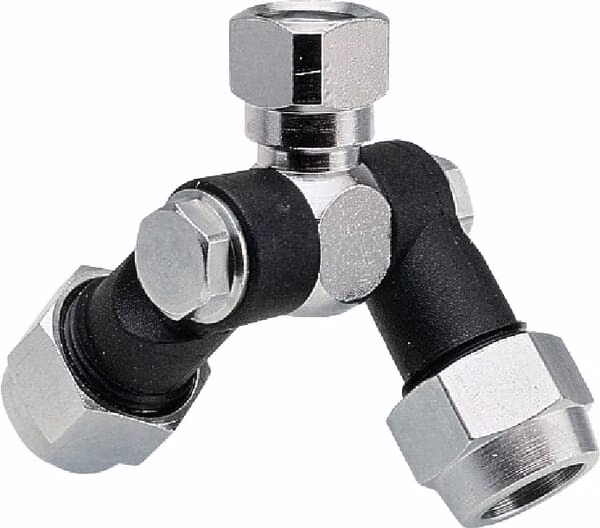 Подвійний шарнір 1/4" NPT, внутрішня різьба