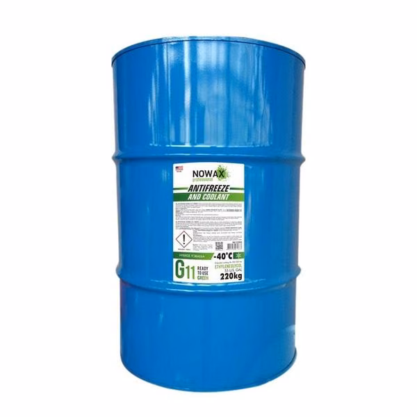 Антифриз NOWAX GREEN G11, 220кг, зелений