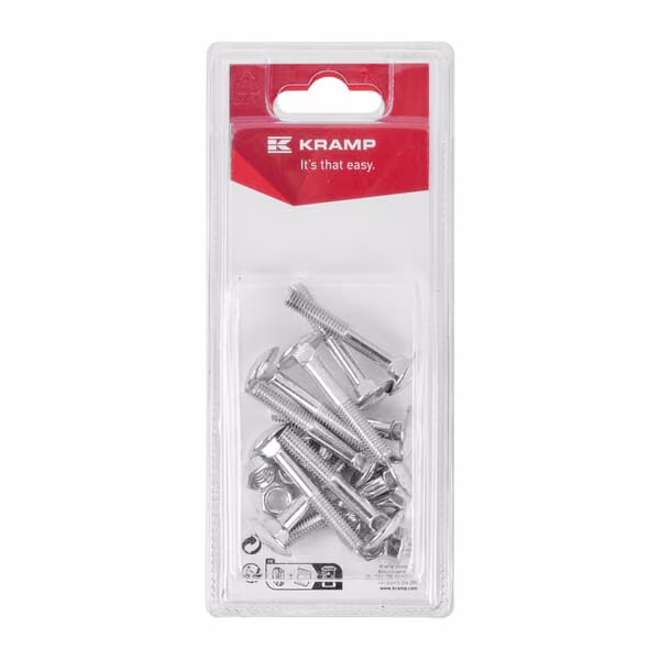Глухар з гайкою M6 x 40mm, 4.6 (10) KR603640P10B