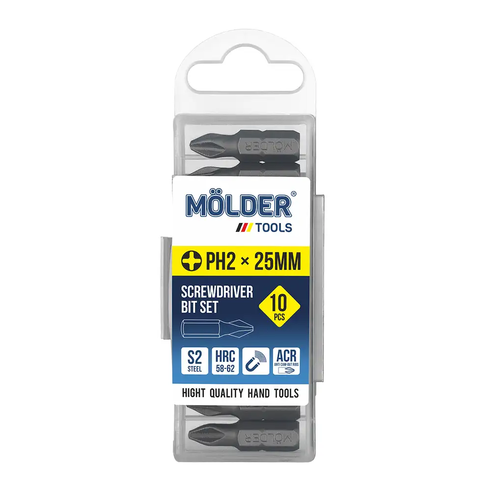 Набір біт Molder PH2x25мм 10шт MT7022510