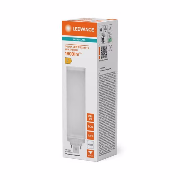 LED лампа 16Вт 840 GX24Q-3 DTELED32840G3