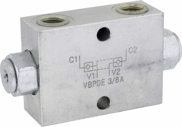 Контрольований подвійний клапан регулювання витрати VBPDE A, G3 / 8 "