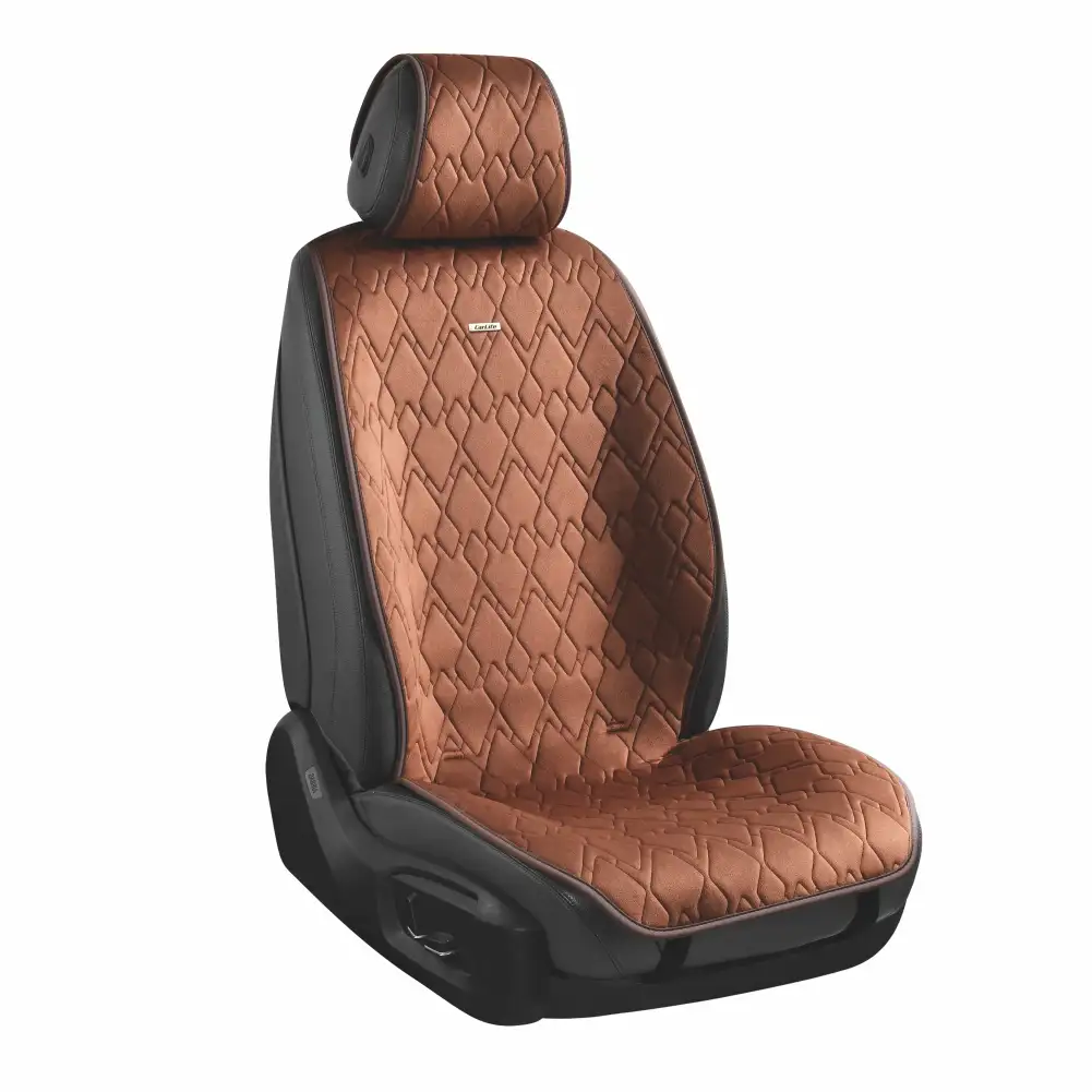 Преміальні накидки для передніх сидінь CarLife Racer, coffee, SC20402 SC20402