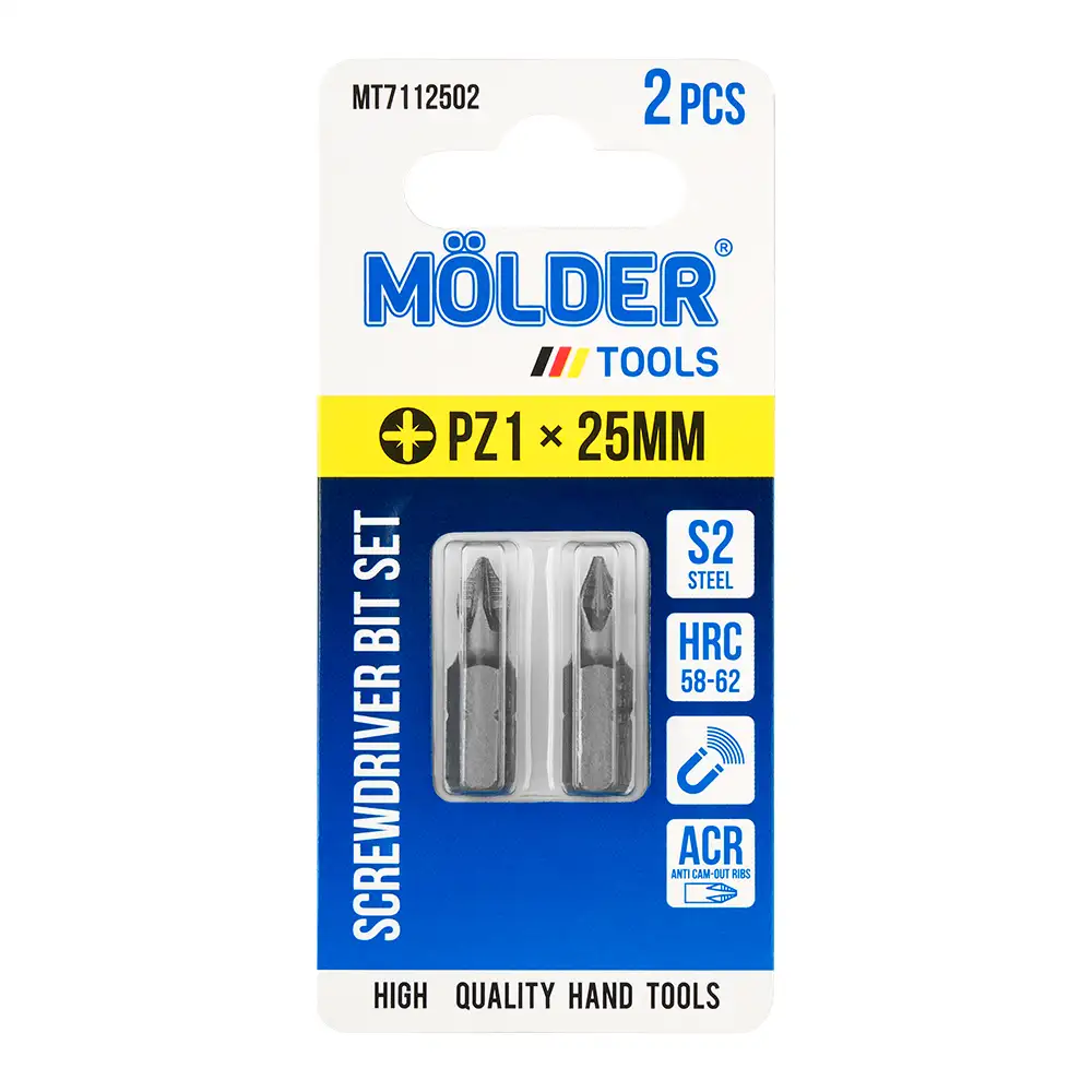 Набір біт Molder PZ1x25мм 2шт MT7112502