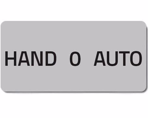 Позначка "HAND 0 AUTO"