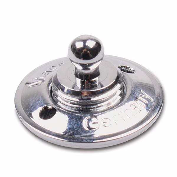 Нижня частина Quick-Action-Fastener, для кріплення тканина/тканина, хромована латунь