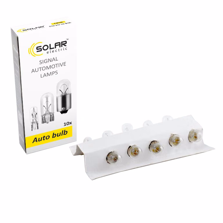 Лампа розжарювання SOLAR T4W 24V 4W BA9s, 10шт