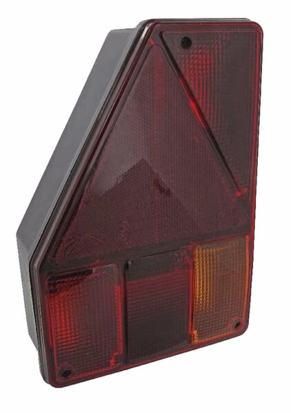 Задній ліхтар LH Halogen, 12V, червоний/жовтий, на болтах, Earpoint byAspöck
