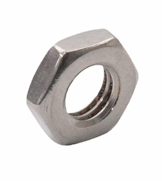 Гайка шестигранна низька модель DIN439 M8x1,25 LH різьблення з нержавіючої сталі A2 Крамп 439B8LRVSP001