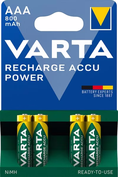 4x батарея AAA 1,2 В 800 мАг