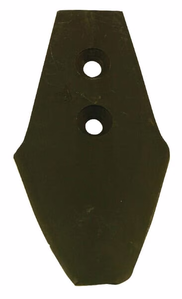 Сошник 255x110x10 мм, загартований, плоский, з 2 отворами