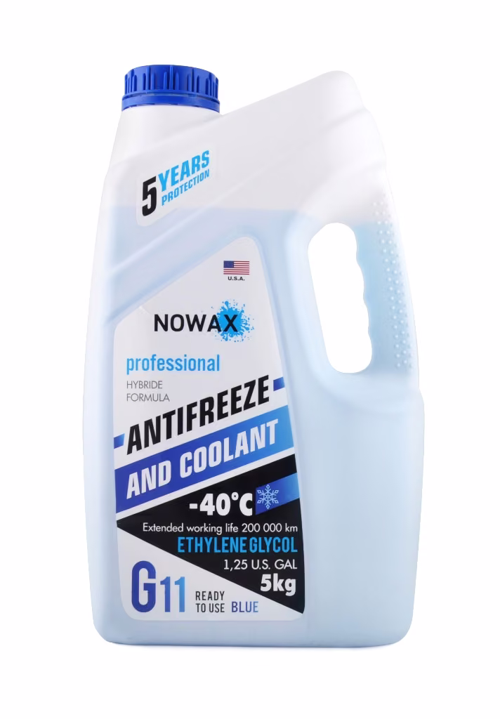 Антифриз NOWAX BLUE G11, синій 5 кг