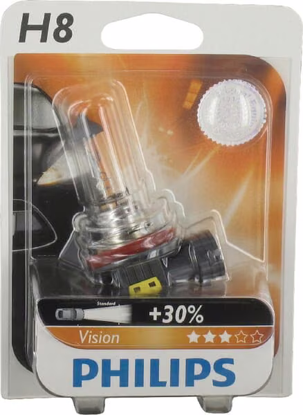 Лампа розжарювання H8 12V 35W PGJ19-1 Philips