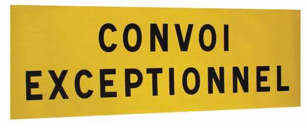 Знак "Convoi exceptionnel"