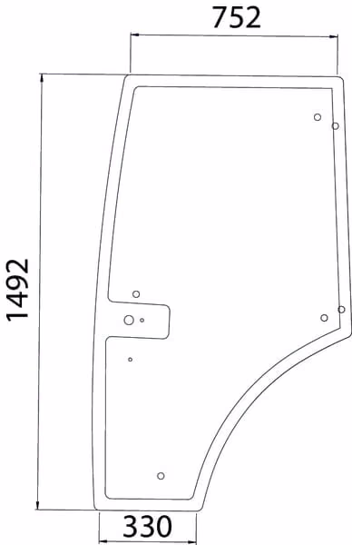 Дверне скло 7700073325N