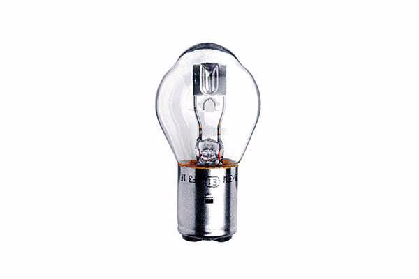 Лампочка звичайна оливкова S1 12V 25W/25W BA20d біла Hella