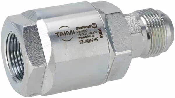 Поворотний з'єднувач M 1-1/16 JIC x F 3/4 NPT
