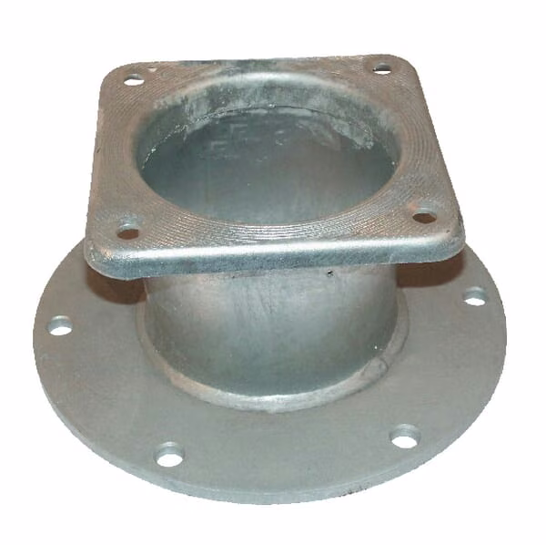 Квадратний пов. 8" - круглий фл. 8"