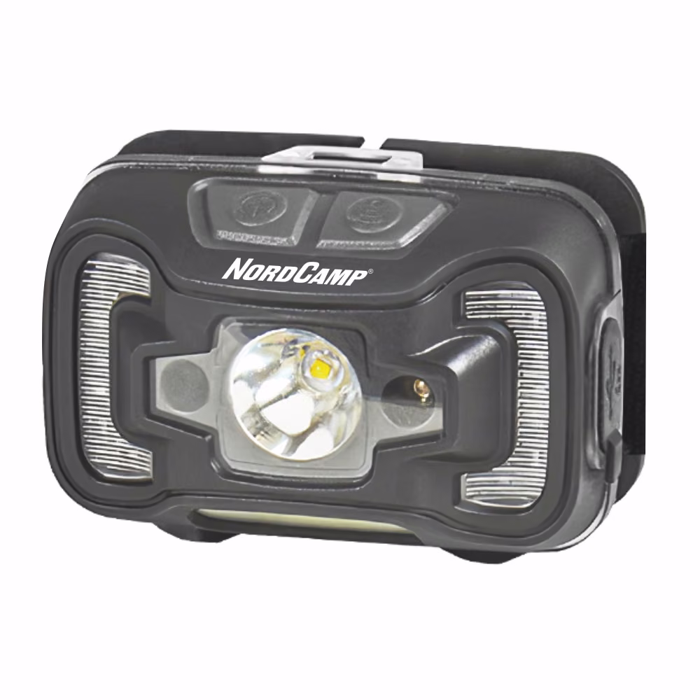 Ліхтар налобний Nord Camp 330Lm, 5W CREE XTE+COB, 1800mAh, з сенсором білий/червоний NC30410 NC30410