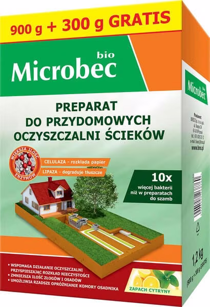 Microbec BIO - активатор для локальних систем очищення стічних вод, 900г + 300г в подарунок