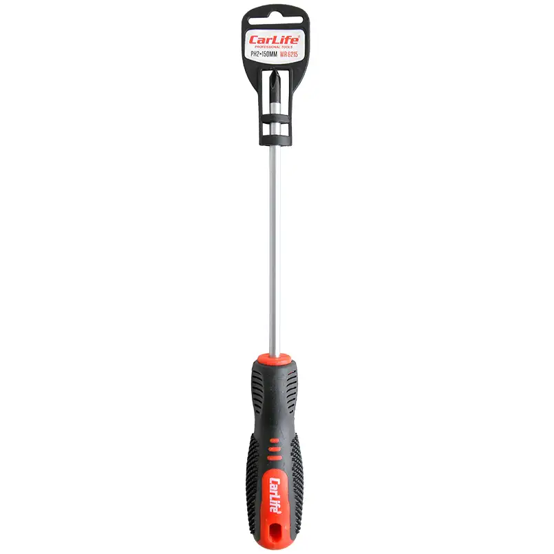 Викрутка хрестова CarLife WR6215 PH2x150mm, Cr-V 6150
