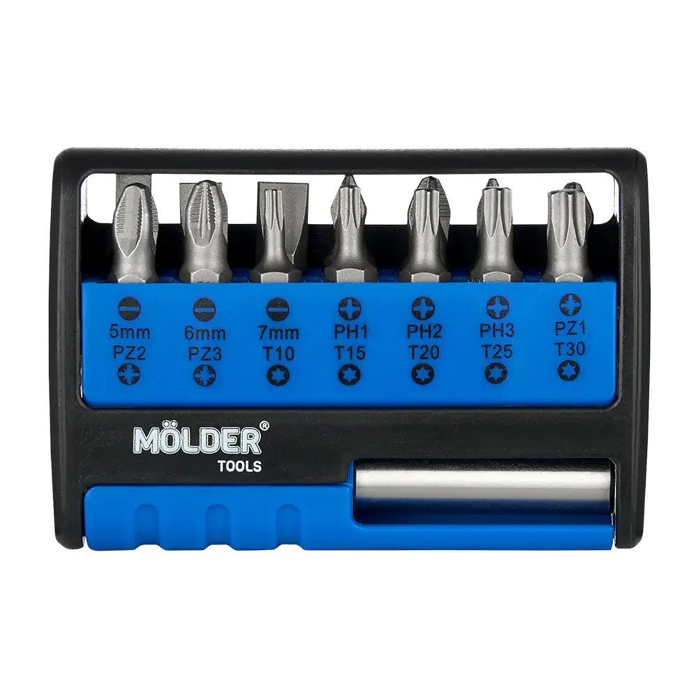 Набір біт Molder з тримачем магнітним 25мм 15шт MT70015